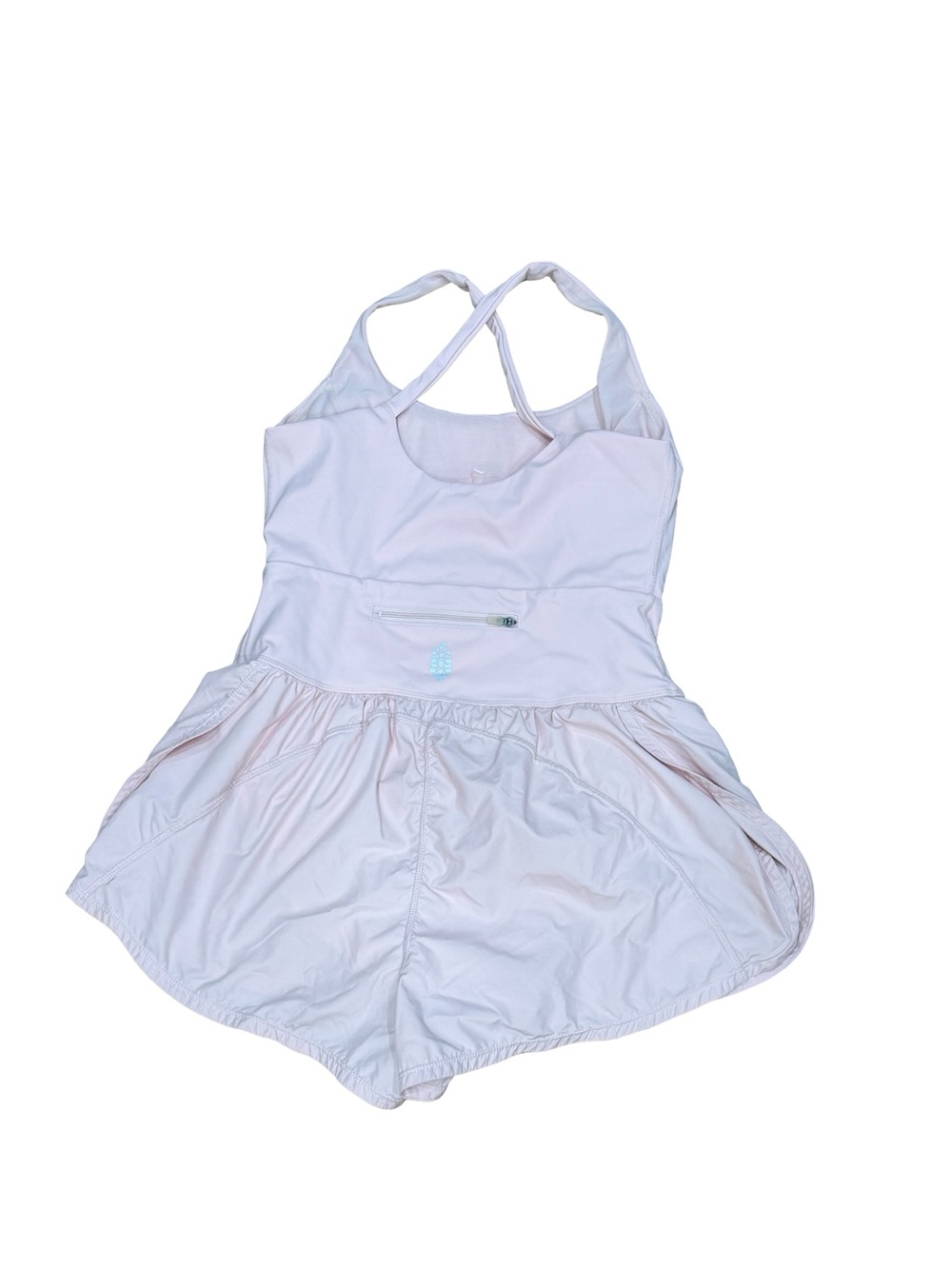 ๐ธ Free People Movement Righteous Runsie Rose Water Activewear Romper Size M - Picture 7 of 12